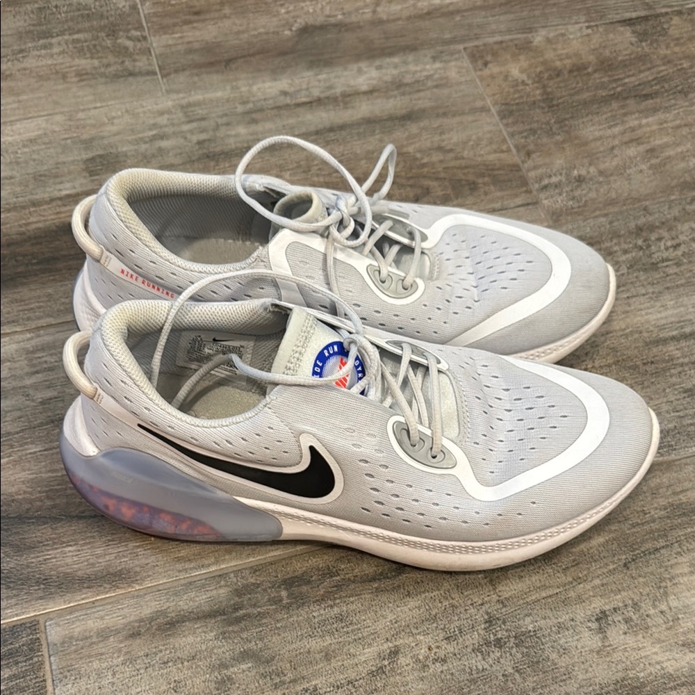 Nike Gray and Black Sneakers with Mesh Upper